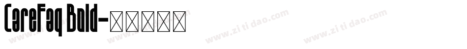 Carefaq Bold字体转换